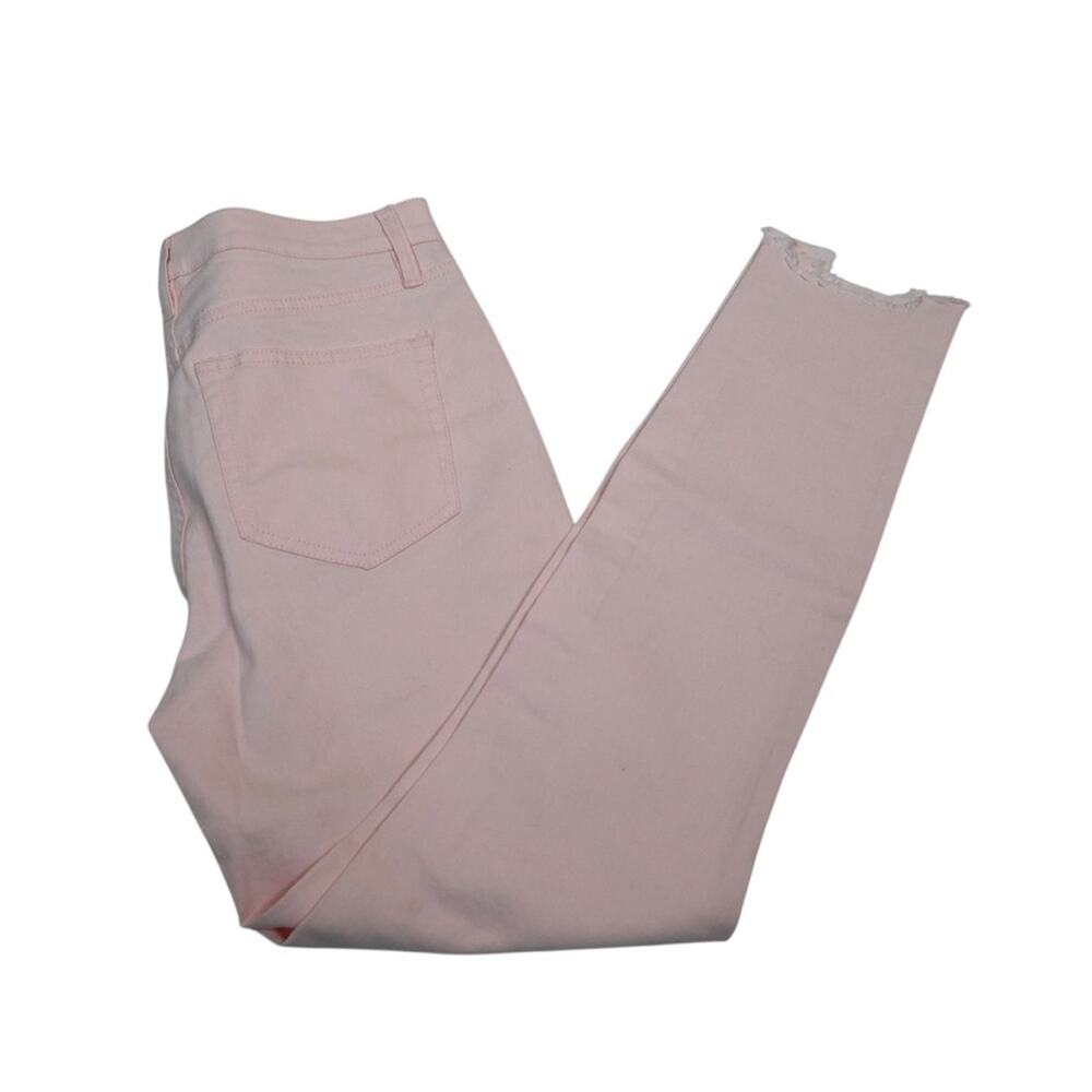 LOFT Womens 10 Mid Rise Pale Pink Skinny Jean NEW - Picture 3 of 12